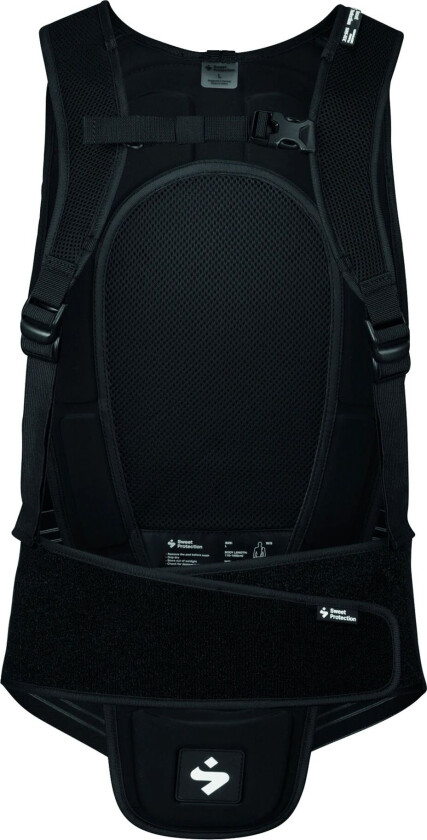 Back Protector 22/23, ryggbeskyttelse herre TRUE BLACK