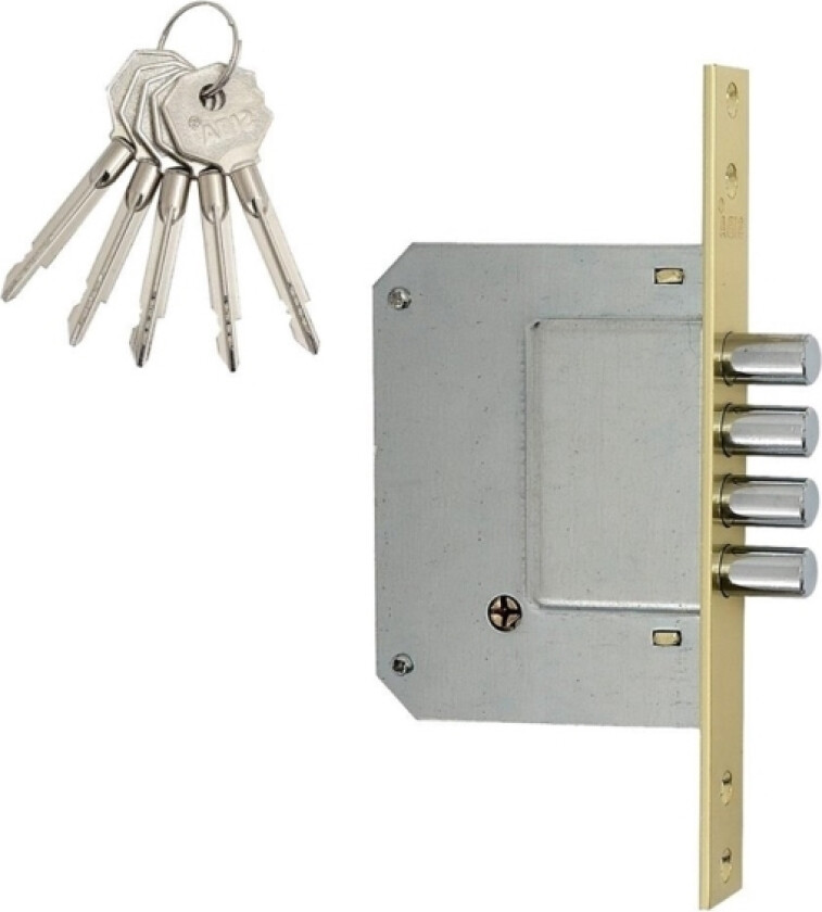 Siba Mortise Lock 10189/4Mf 5 Keys Bp