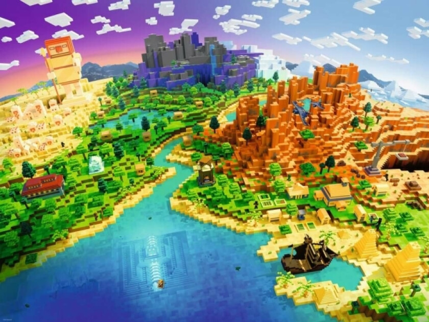 Puzzle 1500Pcs Minecraft World