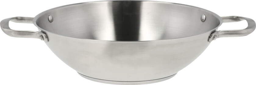 Wok Roya 28 cm Rustfritt Stål Str L:39.4cm B:29.2cm H:8.5cm - Wok Stål
