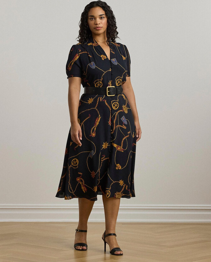 Drapey Poly GGT 122dress Str 18W - Midi Kjoler