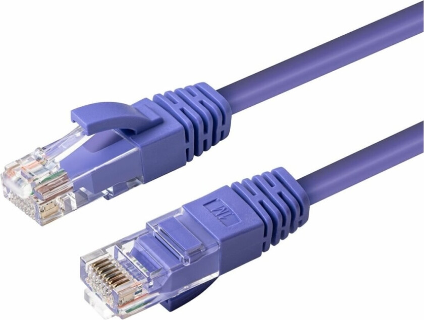Microconnect - Nettverkskabel - Rj-45 (Hann) Til Rj-45 (Hann) - 20 Cm - Utp - Cat 6 - Halogenfri - Purpur