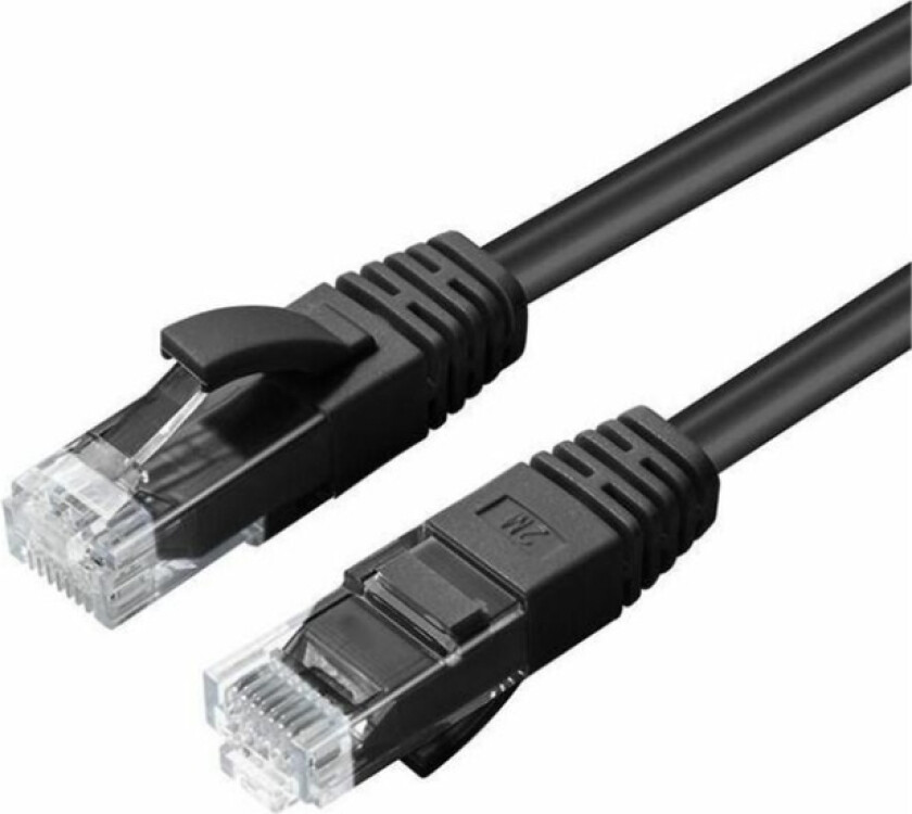 Microconnect - Nettverkskabel - Rj-45 (Hann) Til Rj-45 (Hann) - 2 M - Utp - Cat 5E - Svart