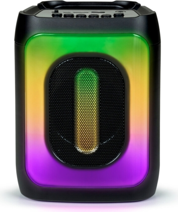 Bigben-Høyttaler Big Ben Bluetooth-Høyttaler Party Cube Bass Boost Led-Bakgrunnsbelysning 30W
