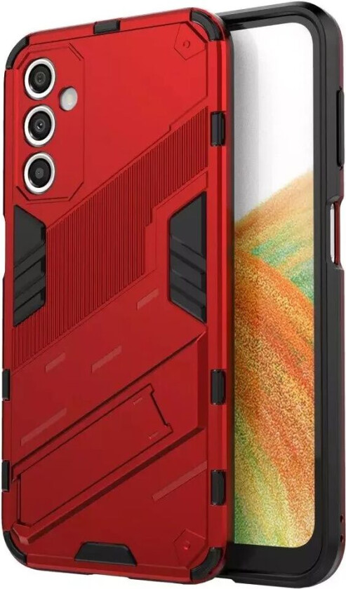 Samsung Galaxy A24 Hybrid Håndverker Deksel Med Kickstand - Rød