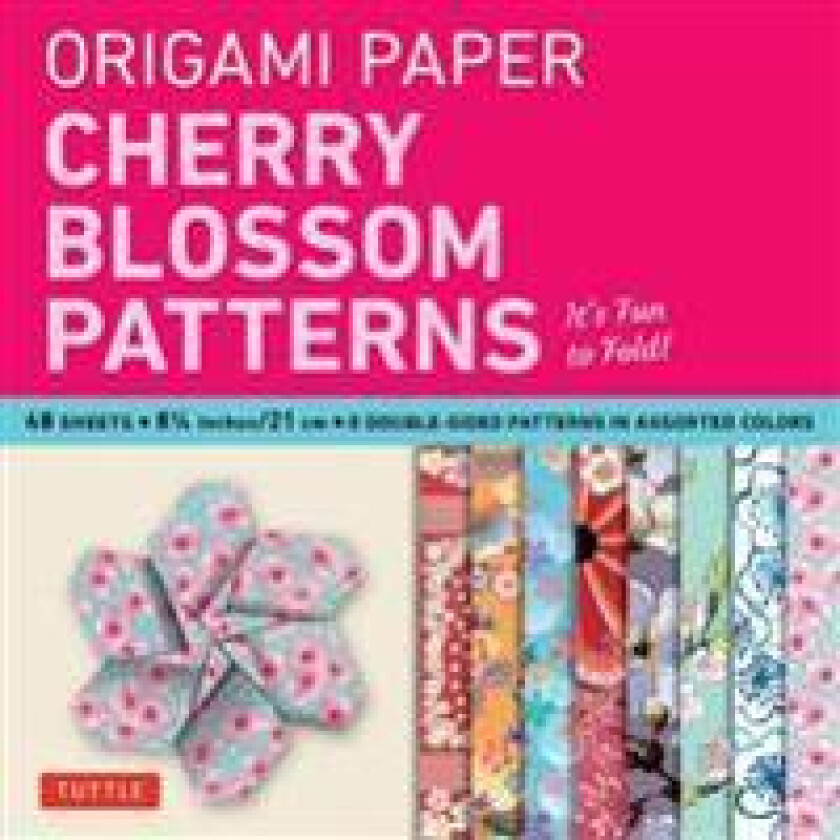 Origami Paper- Cherry Blossom Patterns Large 8 1/4' 48 sh