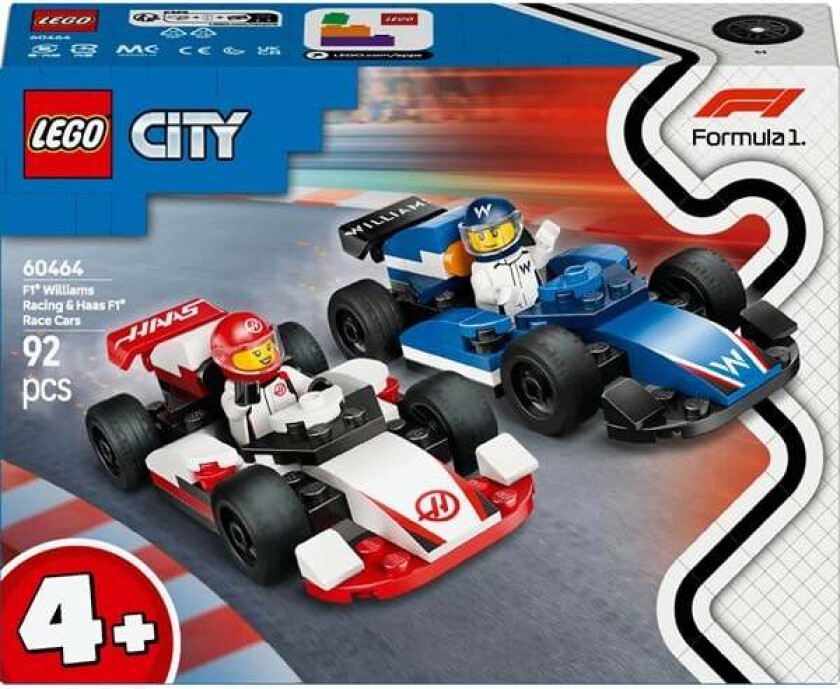 Bilde av City 60464 F1® Williams Racing og Haas F1® racerbiler