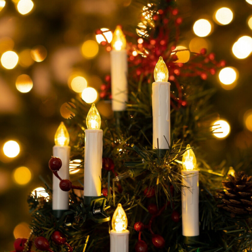 Bilde av Juletrelys, Trådløse LED-lys, 10-pack