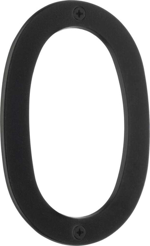 Villa Husnummer H12cm Svart / 0