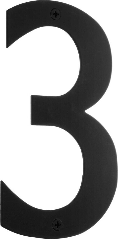 Bilde av Rustfri Husnummer H15cm Svart / 3