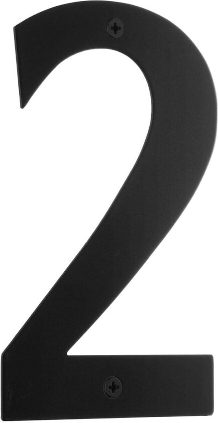 Bilde av Rustfri Husnummer H15cm Svart / 2
