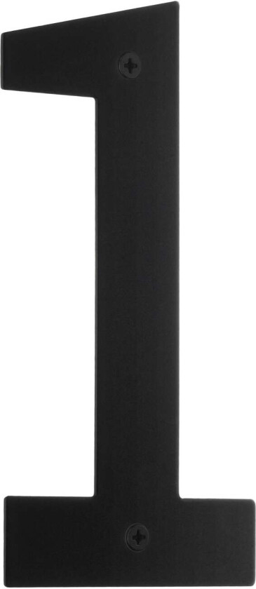 Rustfri Husnummer H15cm Svart / 1
