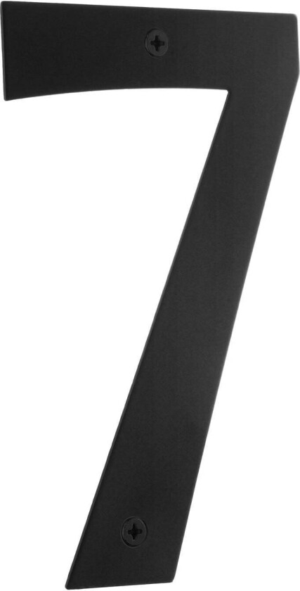 Rustfri Husnummer H15cm Svart / 7