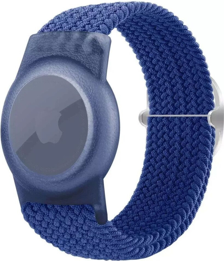 AirTag Flettet Stoffrem - Blå