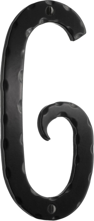 Husnummer H15cm Svart / 6
