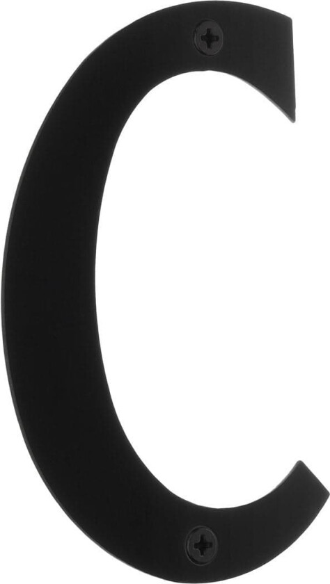 Rustfri Husbokstav H12cm Svart / C