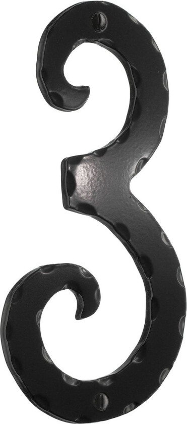Husnummer H15cm Svart / 3