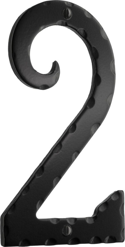Husnummer H15cm Svart / 2