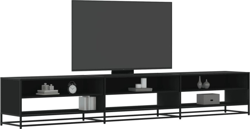 TV-benk svart 270x40x46 cm konstruert tre