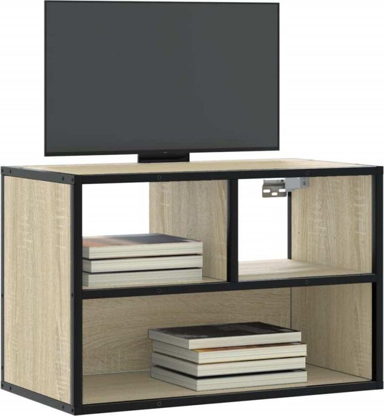 Bilde av TV-benk sonoma eik 60x31x39,5 cm konstruert tre og metall