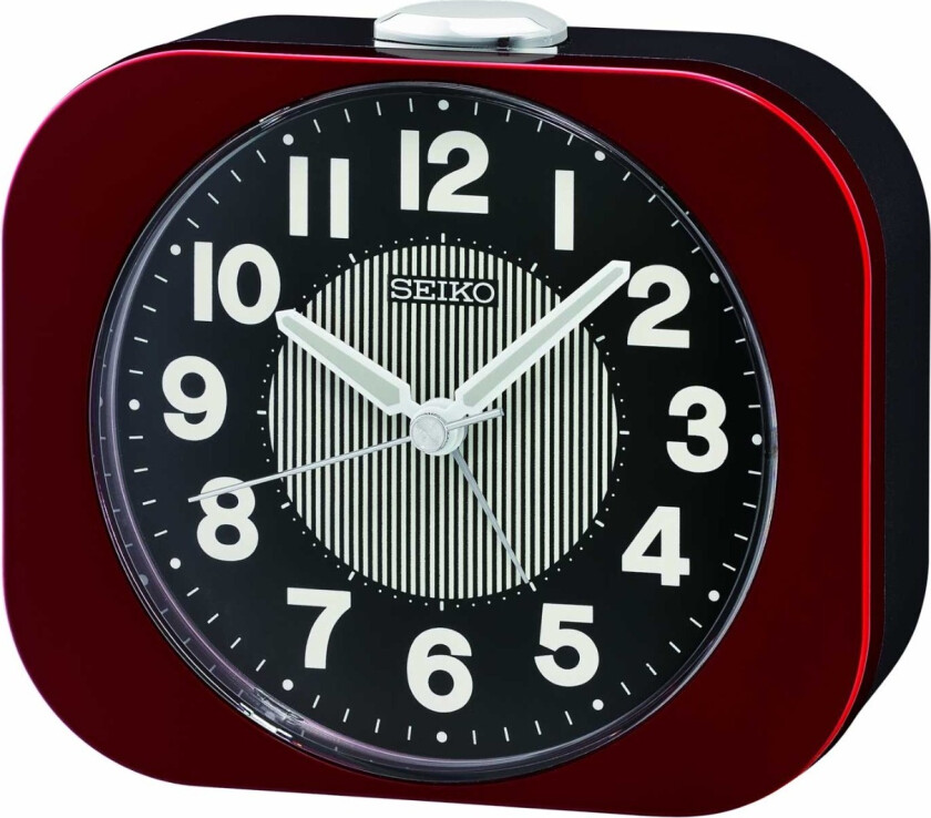 Alarm Clock Quite Sweep Second Hand QHE206R - - Rød - - - Akryl