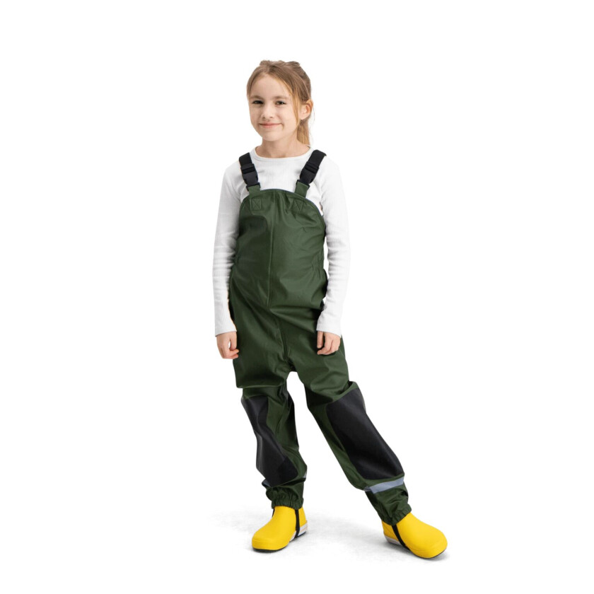 Arva Pants, regnbukse barn Duffel Green