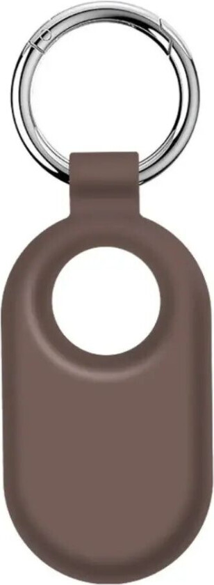 SmartTag 2 Samsung Galaxy Silikondeksel m. Nøkkelring - Brun