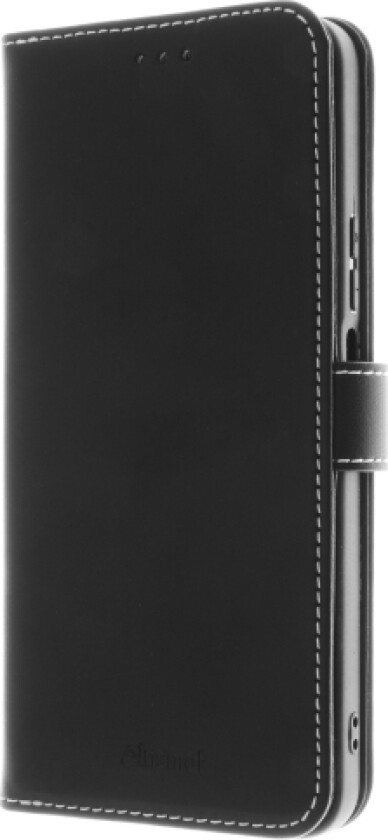 Insmat - Lommebok For Mobiltelefon - Ekte Skinn, Kartong+Papir+Aluminiumsfolie, Polykarbonat (Pc), Bomullssting - Svart - For Honor 200 Smart