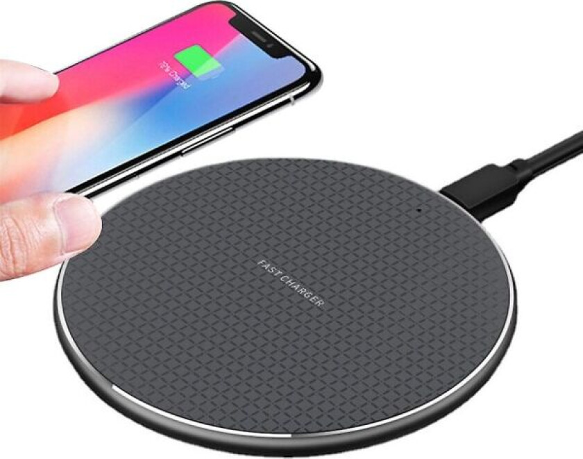 Trådløs lader Rask lading for Iphone 12/11/pro/max/xs/xr/x/8, Ipad Pro/air/mini, Samsung Galaxy S21/s10/s9/plus