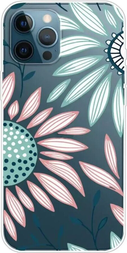 iPhone 13 Pro Fleksibelt Gjennomsiktig Plastisk Bakdeksel - Solsikke