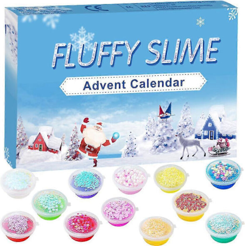 Julekalender, Barne-Tyggegummi Krystallleire 24 Tall Nedtelling Gave Blindboks