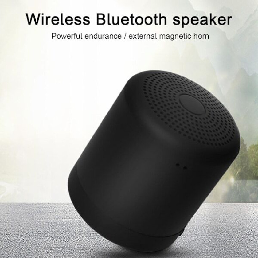 A11 Macaron Mini Trådløs Bluetooth-høyttaler (Svart)