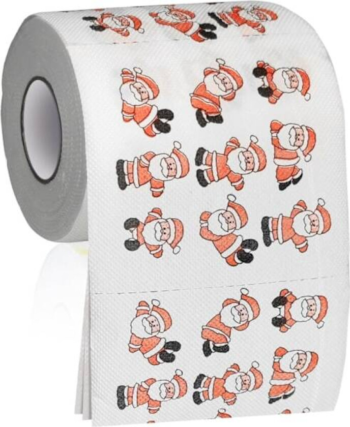 10 Ruller Juletrykte Toalettpapir Julenissen Toalettpapir Julegaver Bordvev Trykt Papir Engangs, Julenissen
