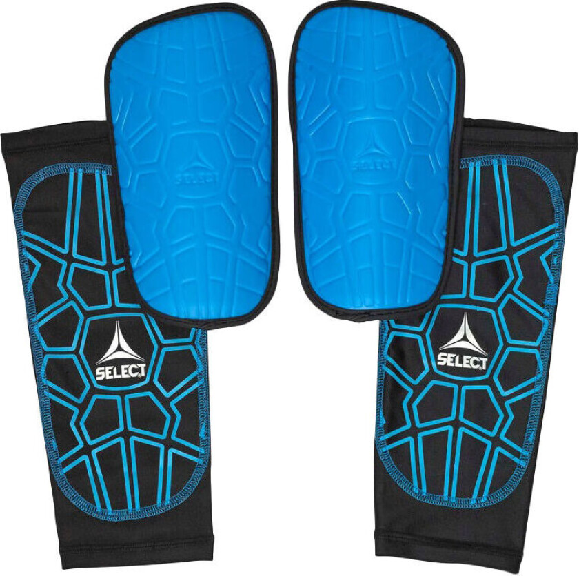 Select Shin Guards Super Safe V23, leggbeskytter, senior BLUE/BLACK