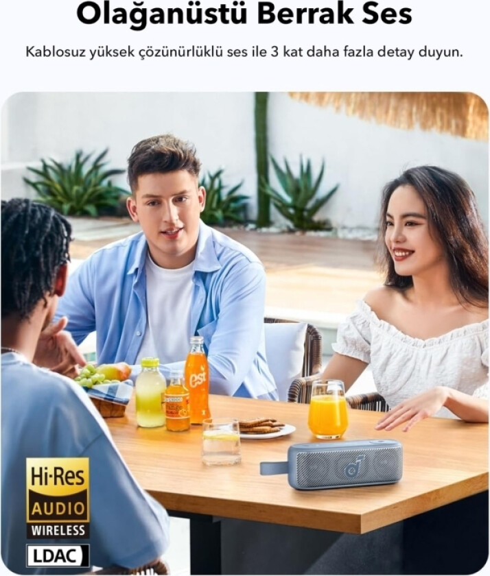 Soundcore Motion 100 - Høyttaler - For Bærbar Bruk - Trådløs - Bluetooth - Appstyrt - 20 Watt - Luftspeilingssvart