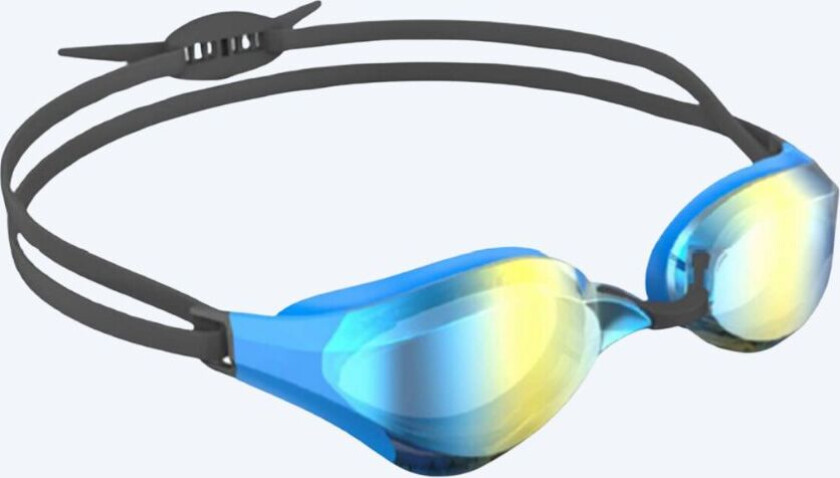 Elite svømmebrille - Rattle Pro Mirror - Blå/gull