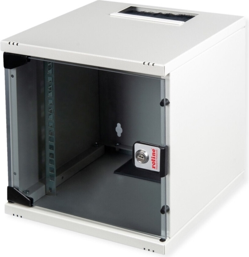 Roline 10-Inch Wall-Mounted Housing 6 U, 312X300 Wxd Kit Grey