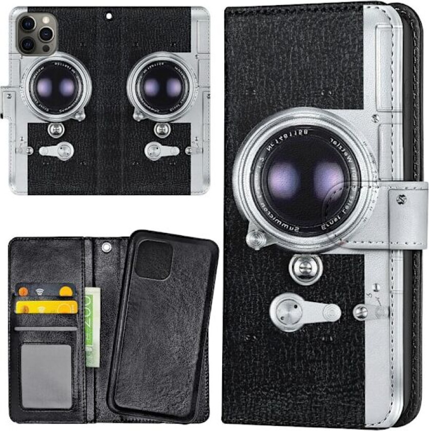 iPhone 16 Pro Max - Lommebok Deksel Retro Kamera