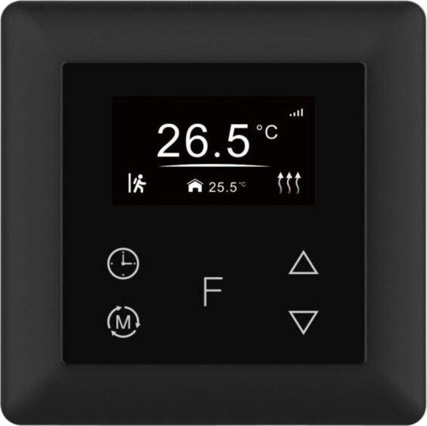 Zigbee Touch Termostat 16A Sort - 4512738