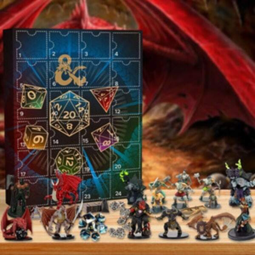 2024 Nytt Dungeons & Dragons Adventskalender, 24 stk Julekalender Blind Box Gaver, Julegaver til Barn