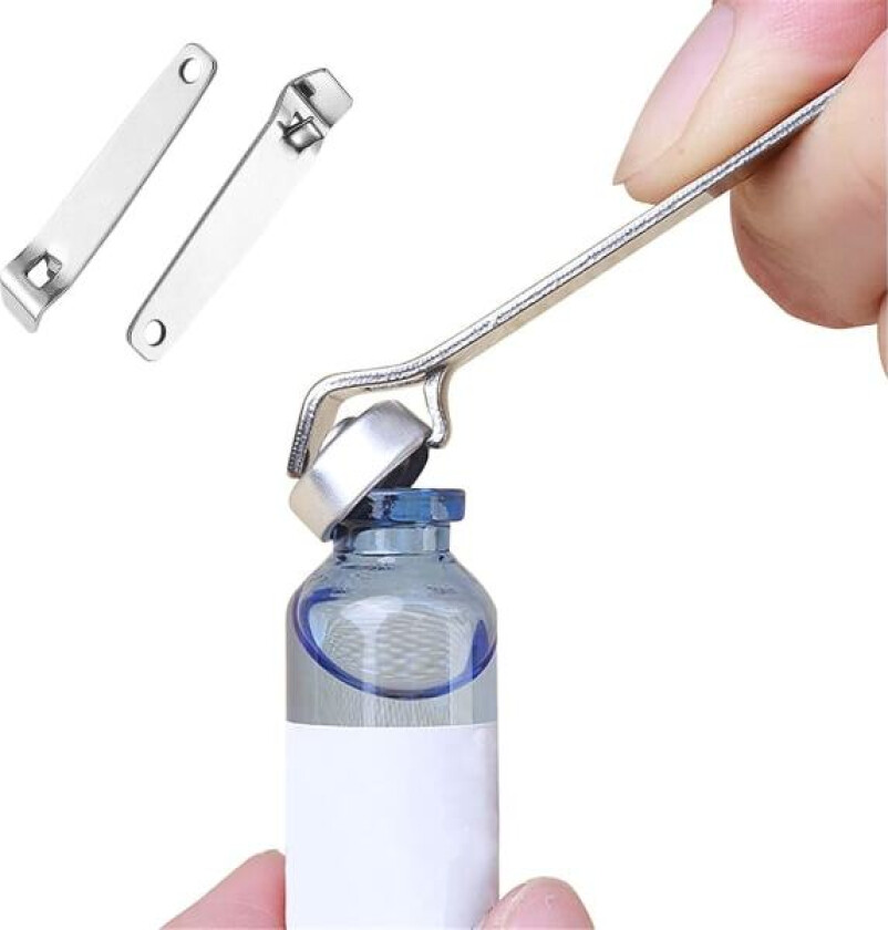 4 stk. Mini lomme nøkkelring flaskeåpner Botox hetteglassåpner