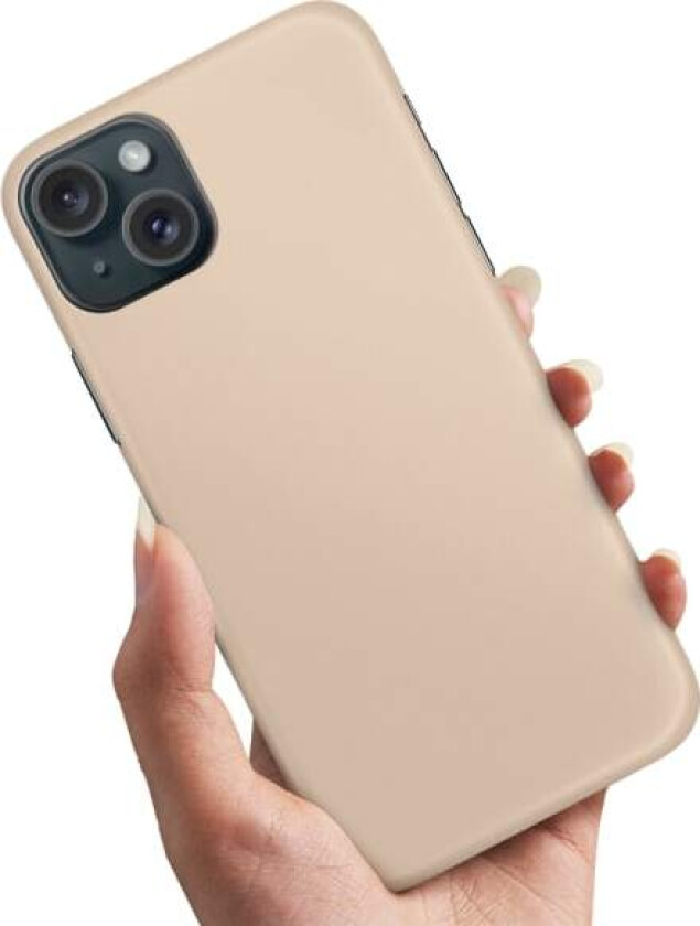 iPhone 15 - Deksel/Mobildeksel Beige