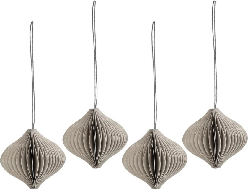 Onion juletrekuler 4-pakning Beige