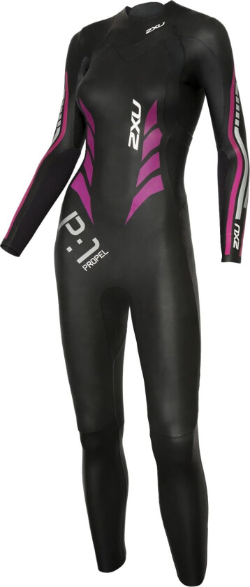 P:1 PROPEL WETSUIT- W Black/Pink Peacock