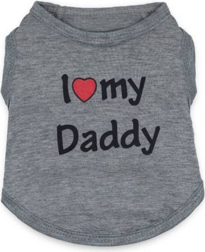T-skjorte for hund, Daddy Pet Vest, sommerklær for hund