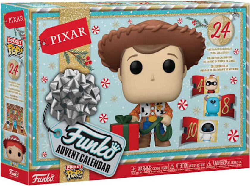 Adventskalender: Pixar, 24 Pocket Pop! Vinylfigurer