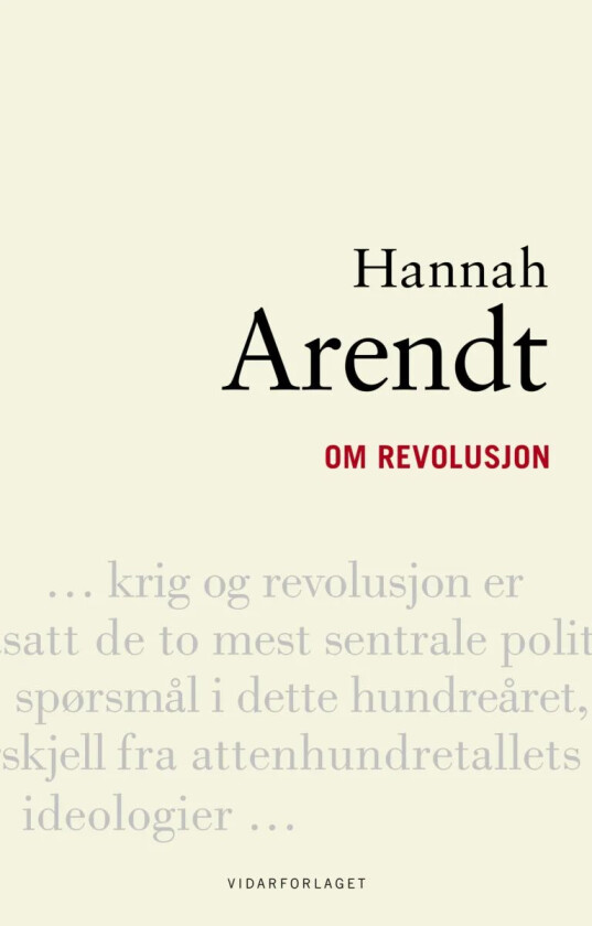 Om revolusjon av Hannah Arendt