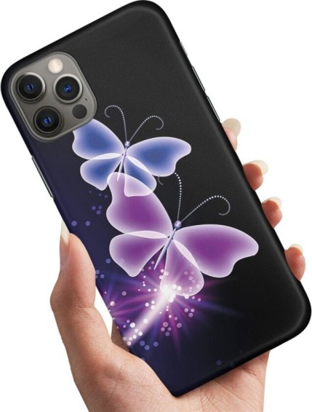 iPhone 13 - Deksel/Mobildeksel Lilla Sommerfugler