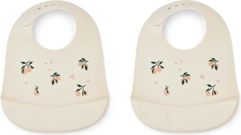 Bilde av Tilda Smekke med Trykk Silikon 2-Pack, Peach/Sea Shell - Bestikk & Servering - Silikon