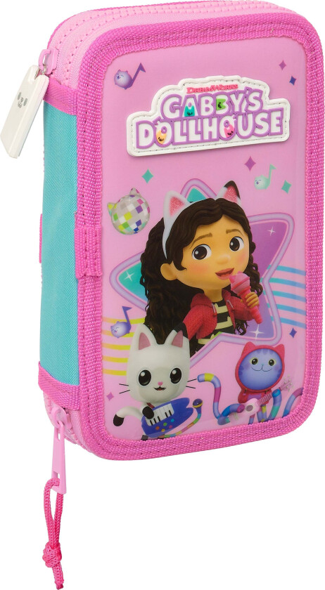 Dobbeltpennal, Rosa - Pennal - Polyester